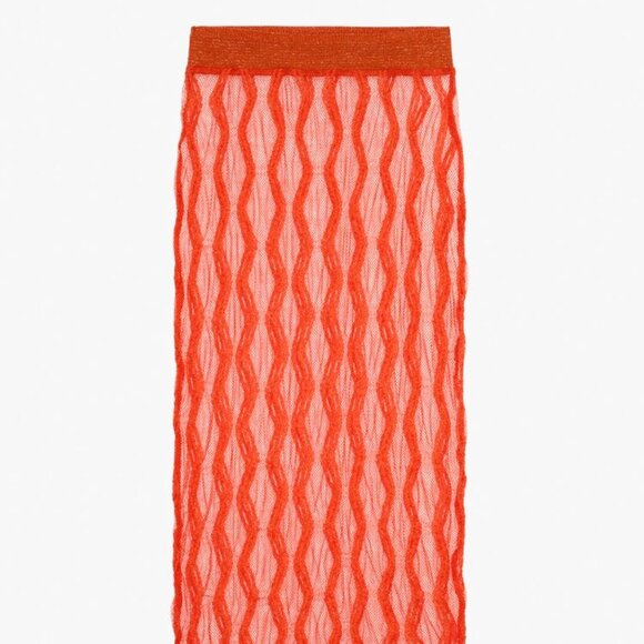 ZARA KNIT MIDI SKIRT LIMITED EDITION SIZE M - Picture 5 of 7